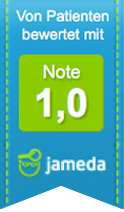 jameda Siegel: Von Patienten bewertet mit Note 1,0